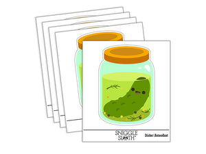 Pickle in Jar Waterproof Vinyl Phone Tablet Laptop Water Bottle Sticker Set - 5 Pack