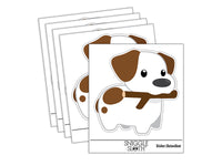 Stick Jack Russell Terrier Dog Puppy Waterproof Vinyl Phone Tablet Laptop Water Bottle Sticker Set - 5 Pack