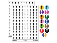 Exclamation Mark Punctuation 200+ 0.50" Round Stickers