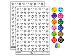 Diamond Engagement 200+ 0.50" Round Stickers