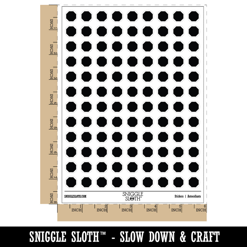 Octagon Solid 200+ 0.50" Round Stickers