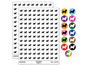 Cairn Terrier Dog Solid 200+ 0.50" Round Stickers