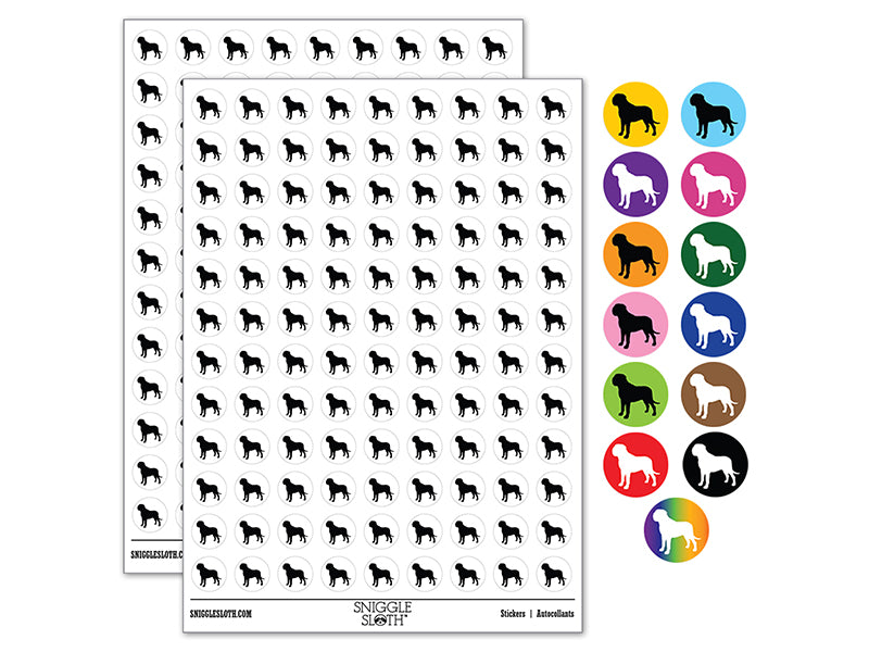 English Mastiff Dog Solid 200+ 0.50" Round Stickers