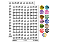 Food Label Veggie 200+ 0.50" Round Stickers