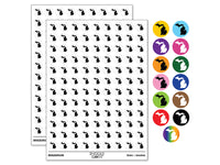 Michigan State Silhouette 200+ 0.50" Round Stickers