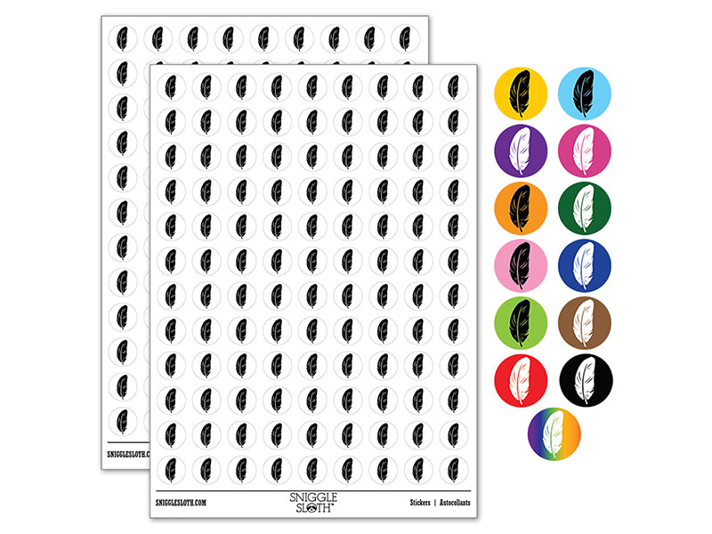 Stout Bird Feather 200+ 0.50" Round Stickers