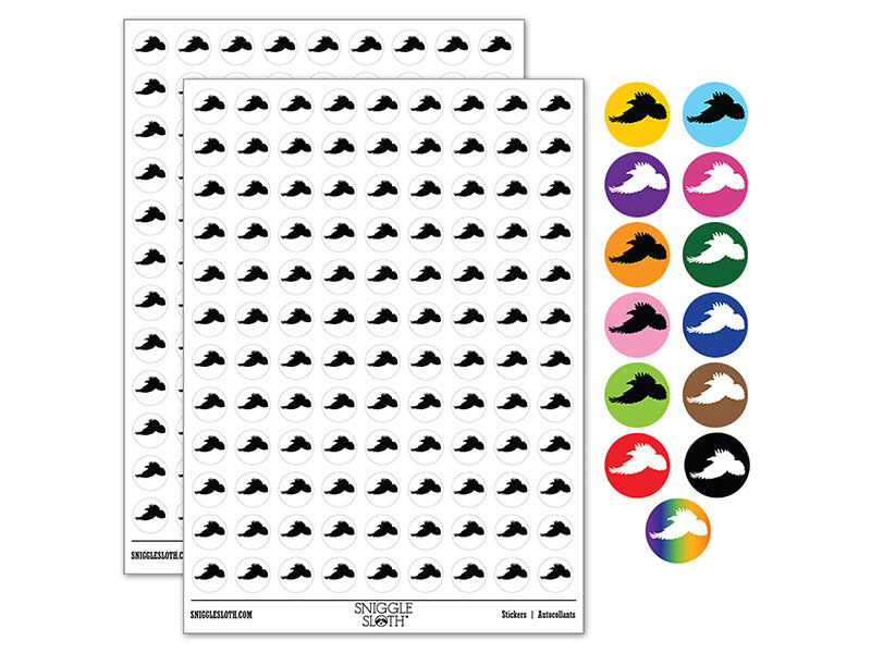 Flying Raven Bird 200+ 0.50" Round Stickers