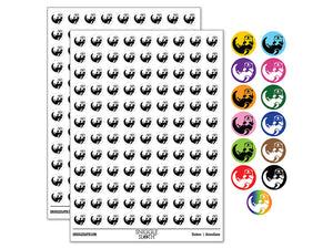 Floating Sea Otter 200+ 0.50" Round Stickers