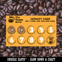 Coffee Bean Solid 200+ 0.50" Round Stickers