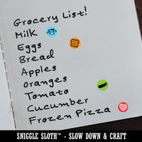 Pizza Slice with Text 200+ 0.50" Round Stickers