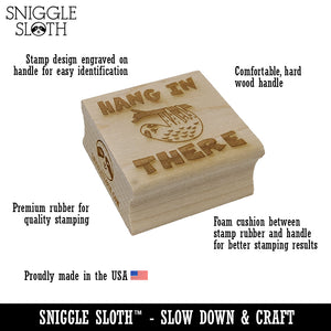Gentle Open Hand Rectangle Rubber Stamp for Stamping Crafting