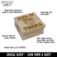 Suspicious Wary Frog Giving Side Eye Rectangle Rubber Stamp for Stamping Crafting