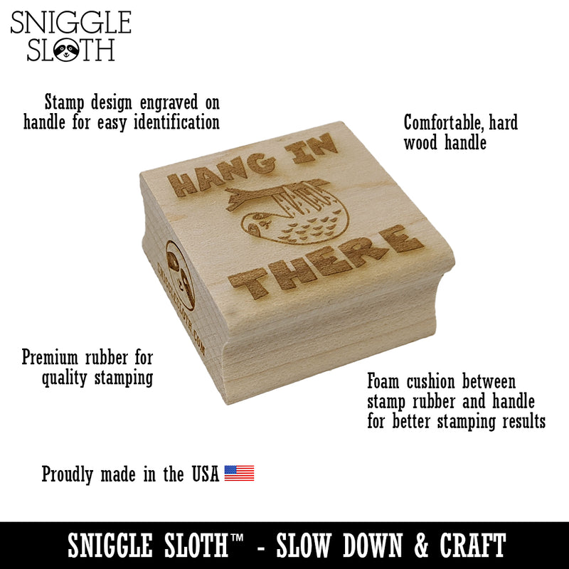 Cautious Pangolin Walking Endangered Species Rectangle Rubber Stamp for Stamping Crafting