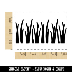 Blades of Grass Lawn Rectangle Rubber Stamp for Stamping Crafting