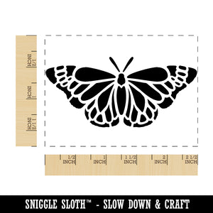 Delicate Detailed Butterfly Spring Summer Nature Monarch Rectangle Rubber Stamp for Stamping Crafting