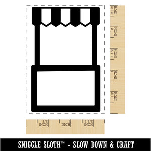 Blank Stand Carnival Farmers Lemonade Flea Market Rectangle Rubber Stamp for Stamping Crafting