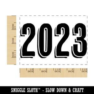 2023 Graduation Graduate Drop Shadow Rectangle Rubber Stamp for Stamping Crafting