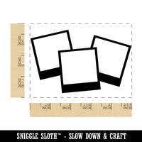 Picture Photograph Trio Composition Rectangle Rubber Stamp for Stamping Crafting