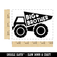 Big Brother Construction Truck Rectangle Rubber Stamp for Stamping Crafting