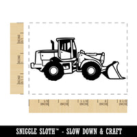 Bulldozer Construction Building Vehicle Rectangle Rubber Stamp for Stamping Crafting