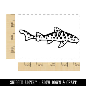 Leopard Shark Fish Rectangle Rubber Stamp for Stamping Crafting