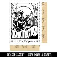 Tarot The Empress Card Major Arcana Rectangle Rubber Stamp for Stamping Crafting