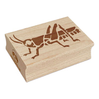 Grasshopper Locust Insect Bug Rectangle Rubber Stamp for Stamping Crafting