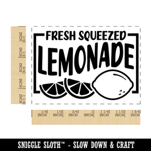 Fresh Squeezed Lemonade Rectangle Rubber Stamp for Stamping Crafting