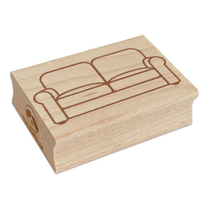 Sofa Couch Rectangle Rubber Stamp for Stamping Crafting