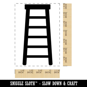 Step Ladder Rectangle Rubber Stamp for Stamping Crafting