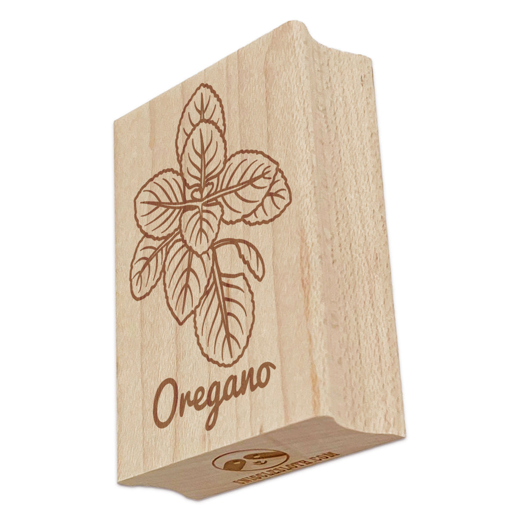 Oregano Herb Label Plant Rectangle Rubber Stamp for Stamping Crafting