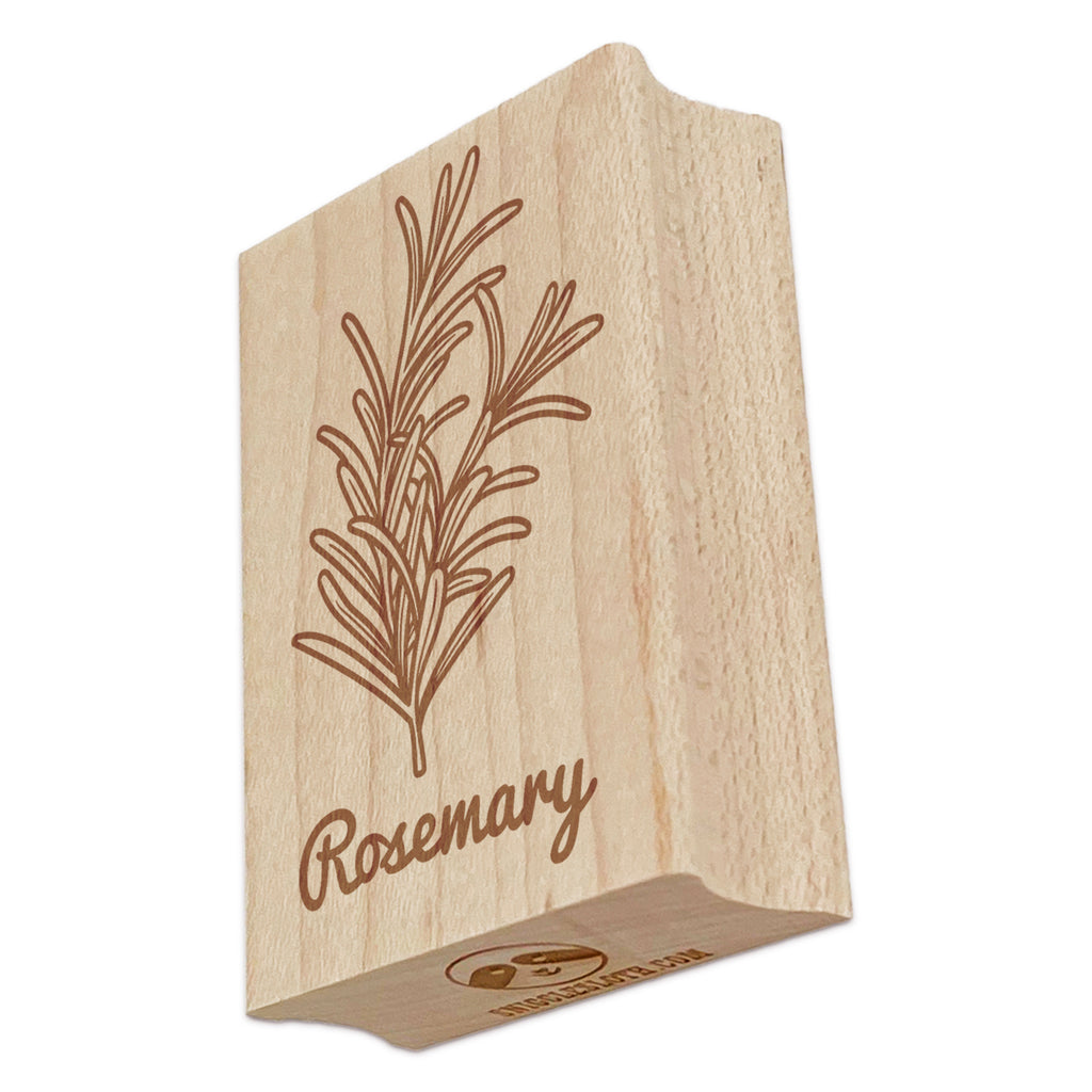 Rosemary Herb Label Plant Rectangle Rubber Stamp for Stamping Crafting