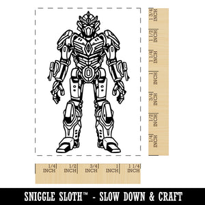 Mobile Mecha Battle Robot Armor Suit Rectangle Rubber Stamp for Stamping Crafting