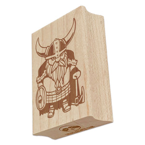 Stout Bearded Viking with Horned Helmet Rectangle Rubber Stamp for Stamping Crafting