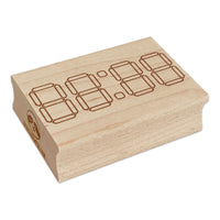 Digital Clock Numbers Seven Segment Display Electronics Rectangle Rubber Stamp for Stamping Crafting