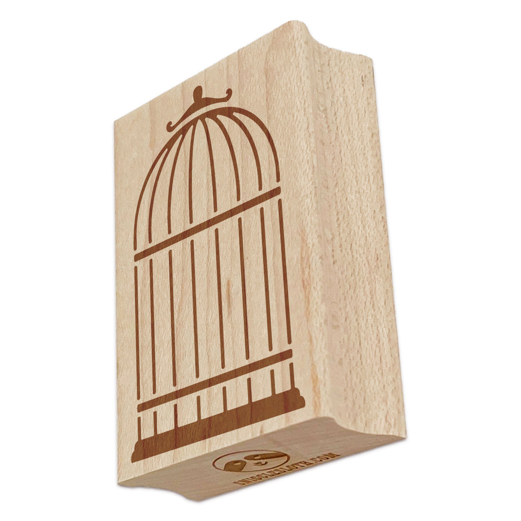 Pet Wire Birdcage Rectangle Rubber Stamp for Stamping Crafting