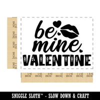 Be Mine Valentine Valentine's Day Rectangle Rubber Stamp for Stamping Crafting