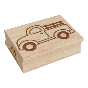Cute Farm Truck Rectangle Rubber Stamp for Stamping Crafting