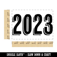 2023 Graduation Graduate Drop Shadow Rectangle Rubber Stamp for Stamping Crafting
