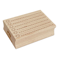 Bulleted To Do Dotted Lines Checklist Check List Rectangle Rubber Stamp for Stamping Crafting