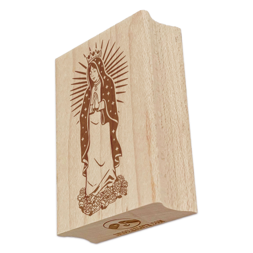 Virgen Maria de Guadalupe Virgin Mary Rectangle Rubber Stamp for Stamping Crafting