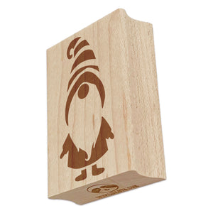 Gnome Striped Hat Rectangle Rubber Stamp for Stamping Crafting