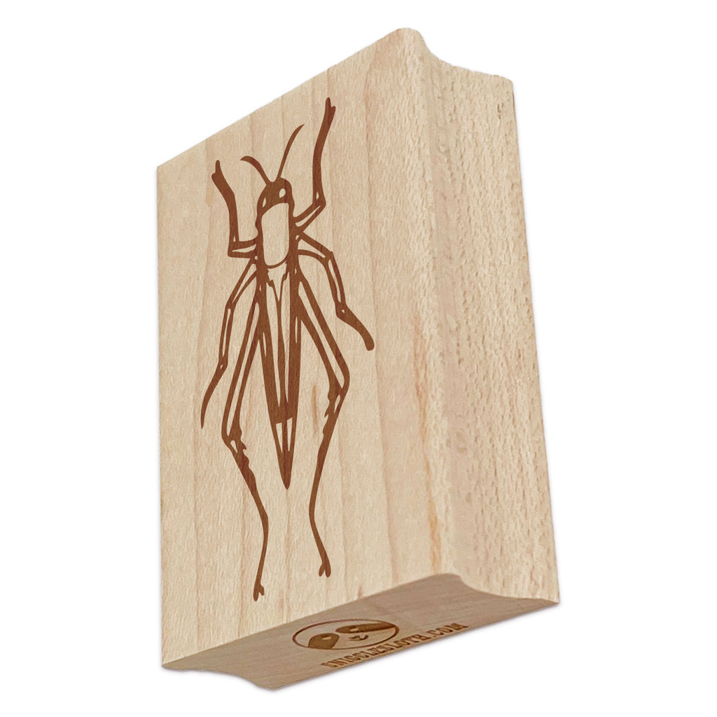 Grasshopper Bug Insect Locust Rectangle Rubber Stamp for Stamping Crafting