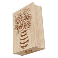 Butterfly Flower Bouquet Rectangle Rubber Stamp for Stamping Crafting