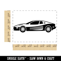 Classic Sports Car Fast Vehicle Rectangle Rubber Stamp for Stamping Crafting