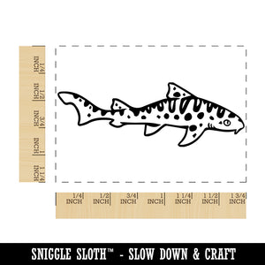 Leopard Shark Fish Rectangle Rubber Stamp for Stamping Crafting