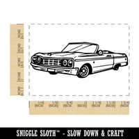 Lowrider Classic Vintage Car Rectangle Rubber Stamp for Stamping Crafting