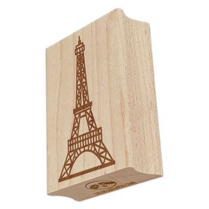 Eiffel Tower Paris France Rectangle Rubber Stamp for Stamping Crafting