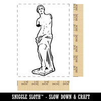 Greek Statue Venus de Milo Rectangle Rubber Stamp for Stamping Crafting