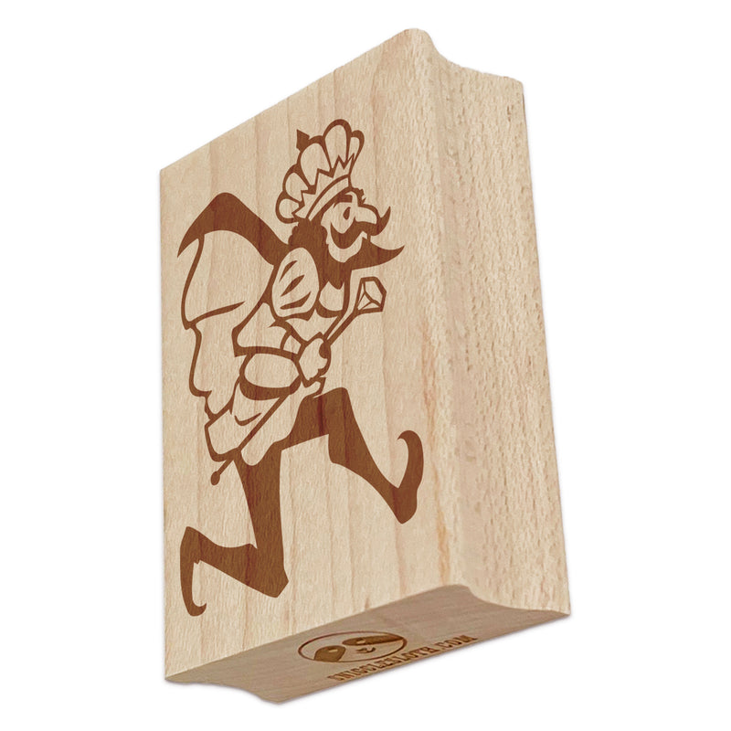 Lords Leaping Crown Scepter 12 Days of Christmas Rectangle Rubber Stamp for Stamping Crafting